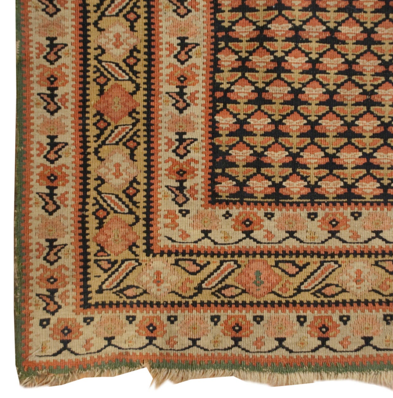 Earl 20th Century Senneh Kilim Rug For Sale