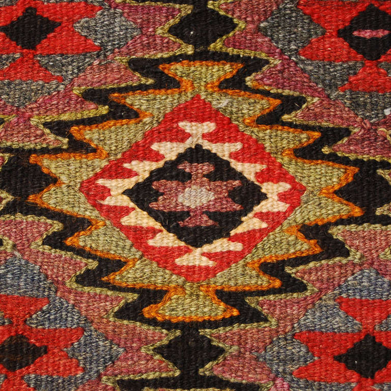 Early 20th Century Persian Kilim Runner For Sale