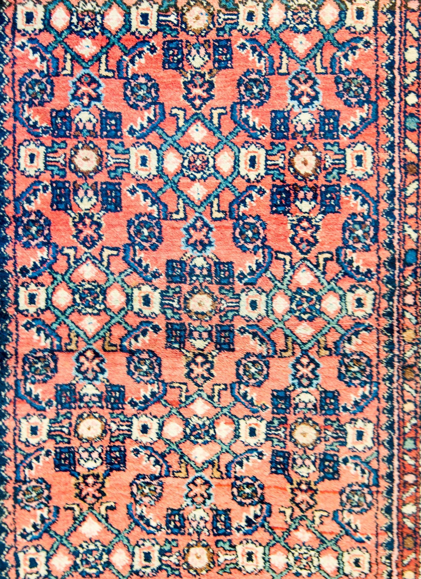 Wonderful Early 20th Century Herati Rug For Sale