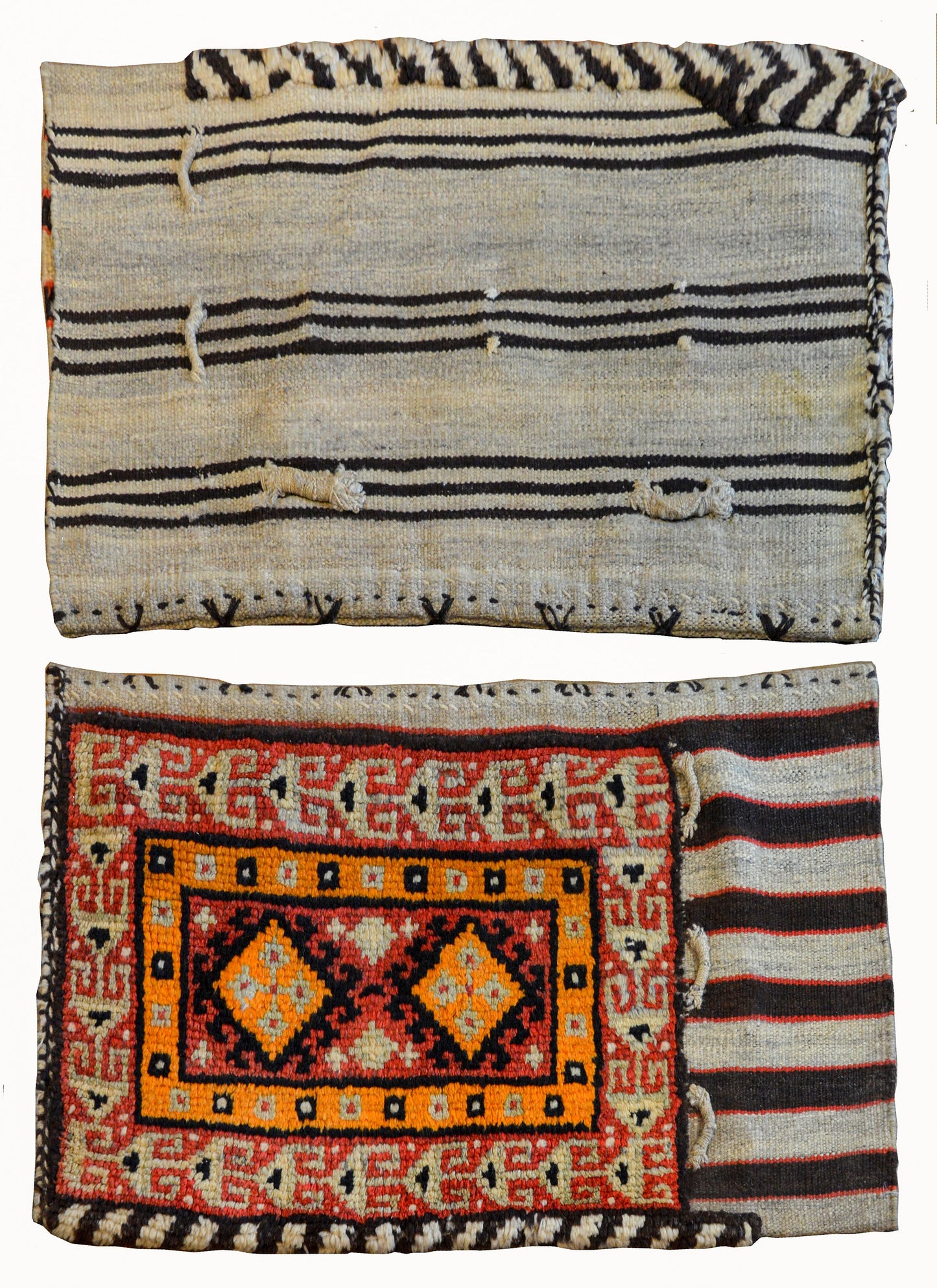 Pair of Early 20th Century Gabbeh Grain Bag Rugs For Sale