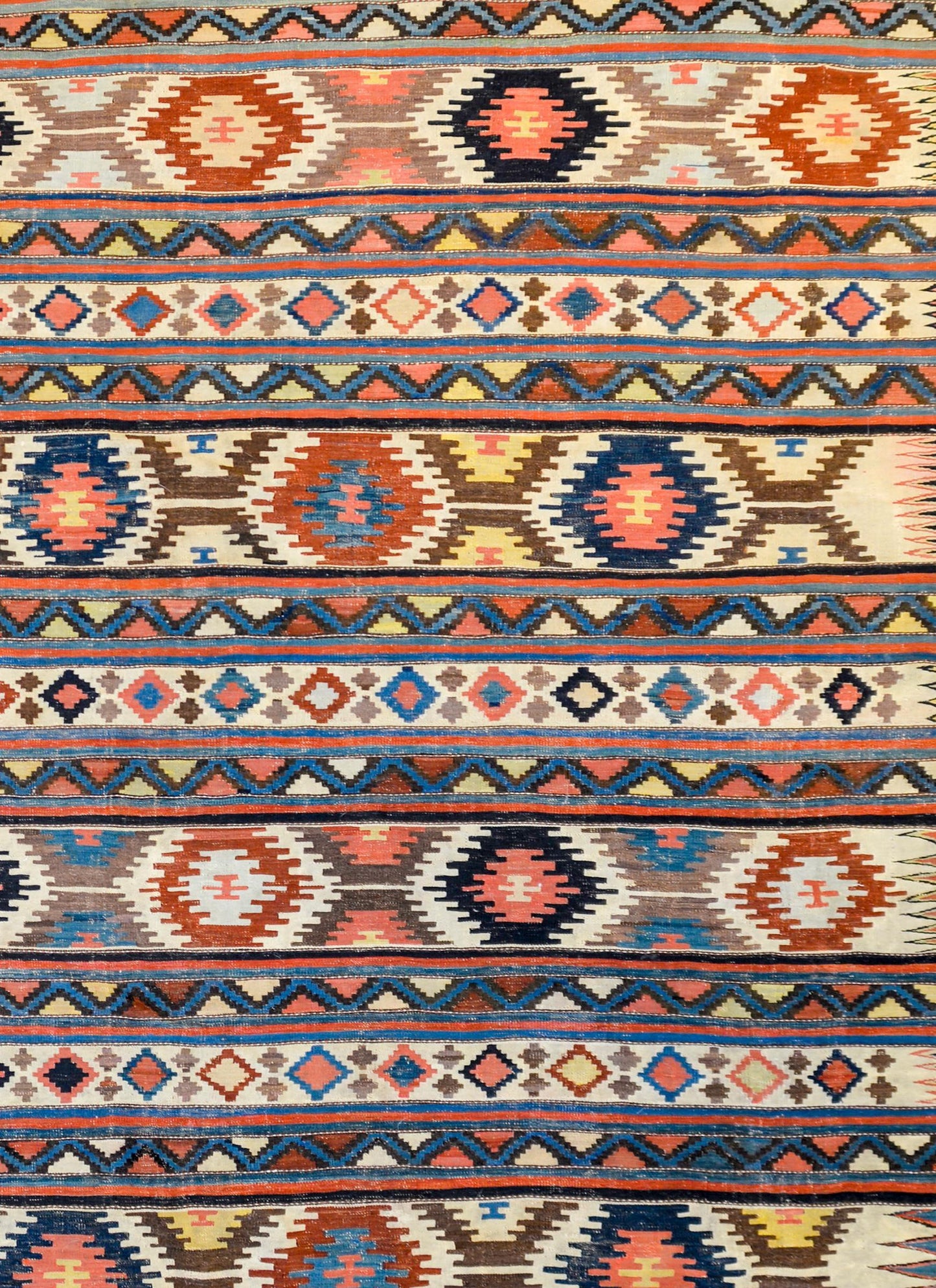 Extraordinary Early 20th Century Shirvan Kilim Rug For Sale