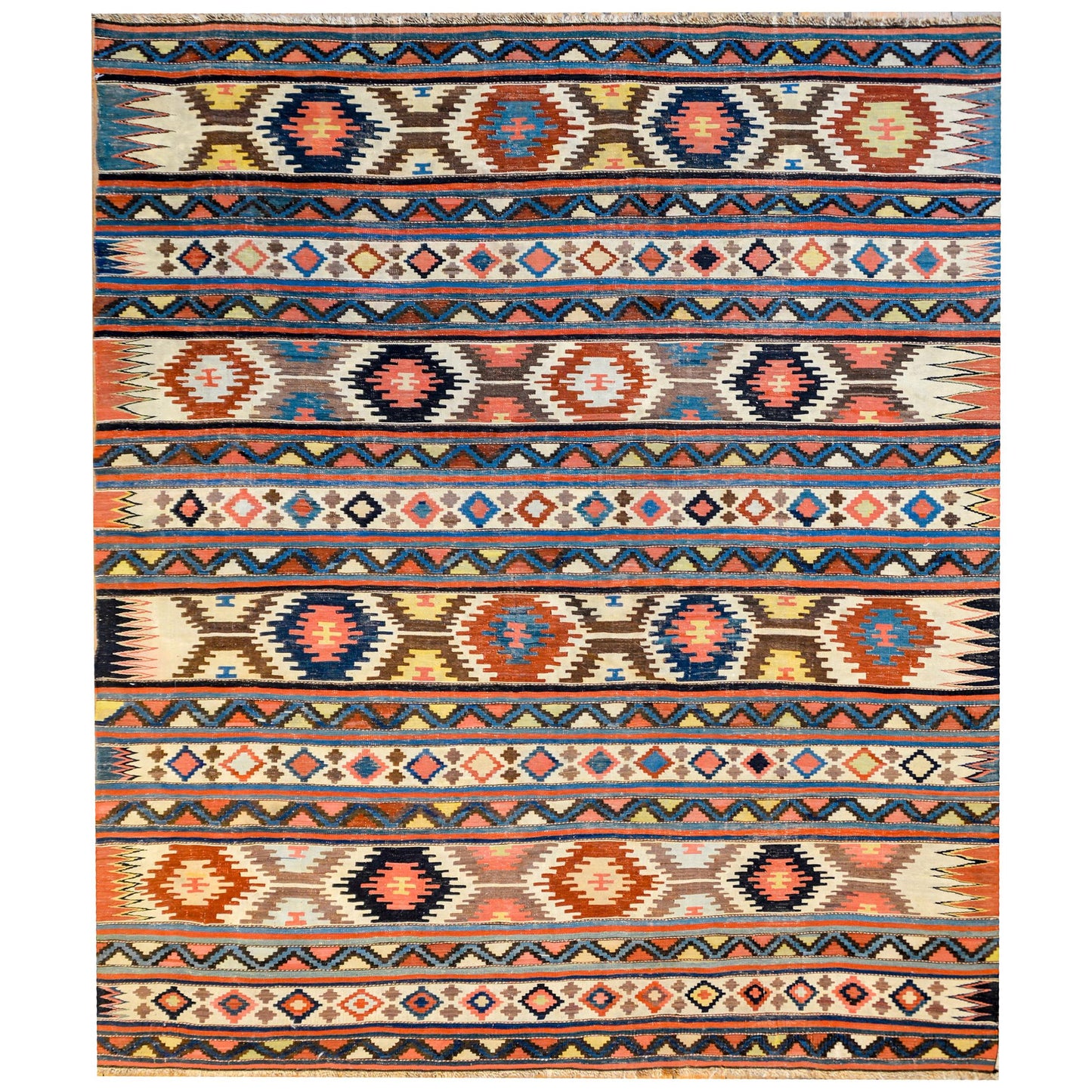 Extraordinary Early 20th Century Shirvan Kilim Rug For Sale