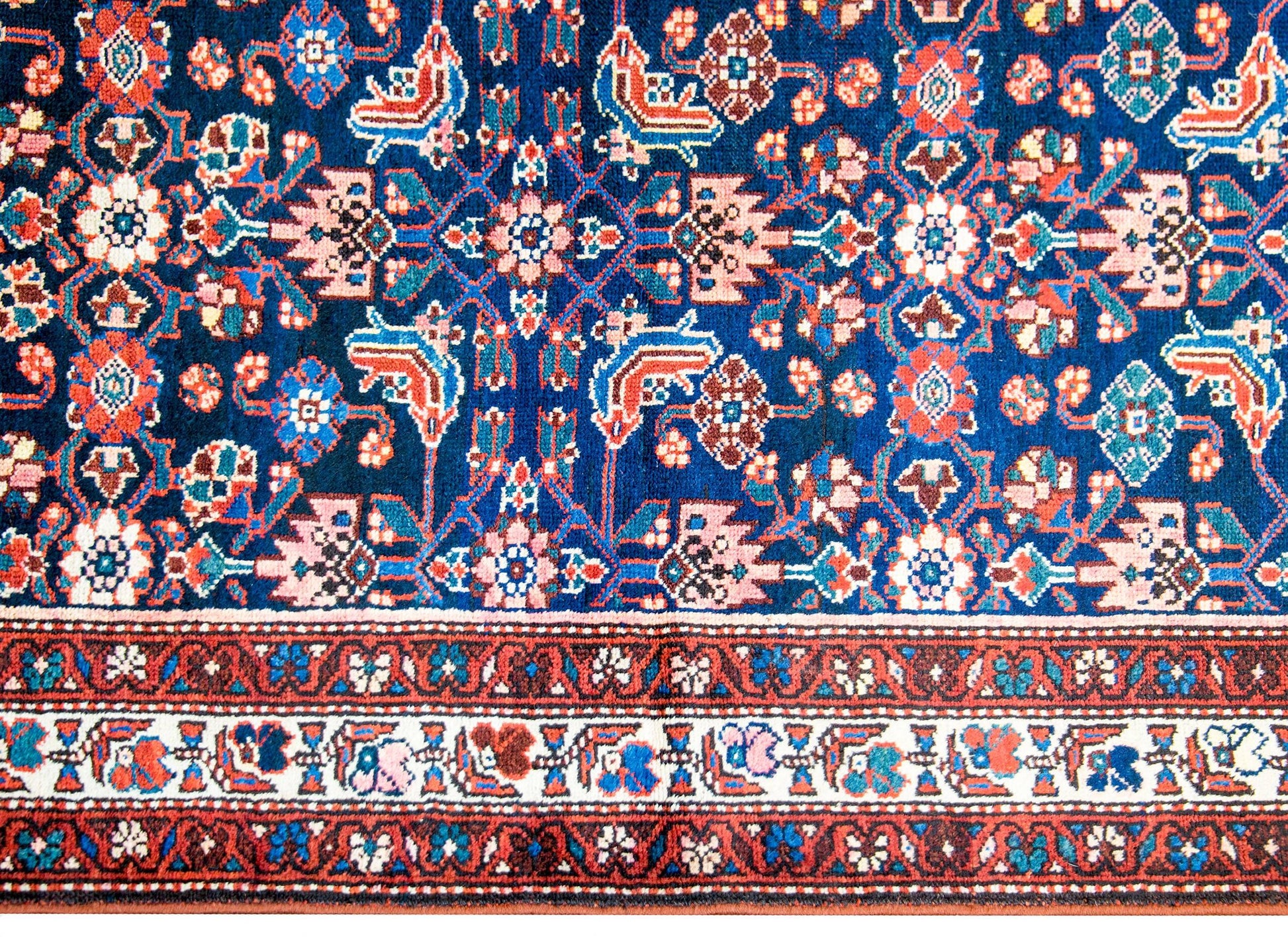 Early 20th Century Herati Hamadan Rug For Sale