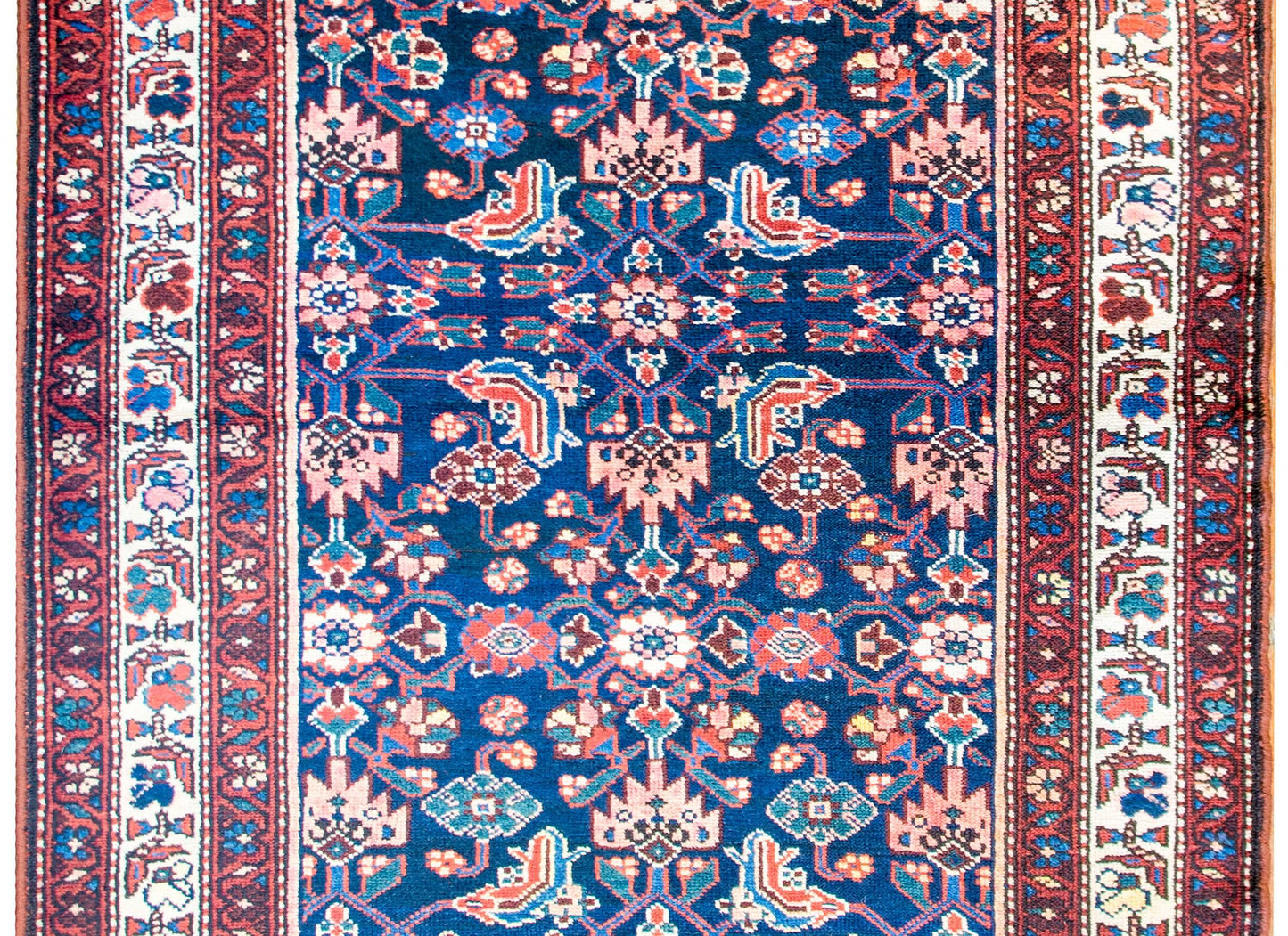 Early 20th Century Herati Hamadan Rug For Sale