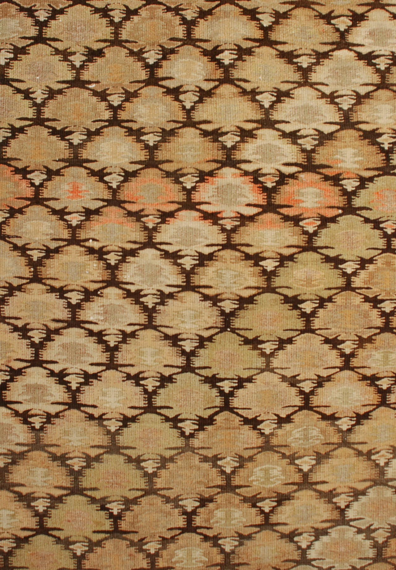 Early 20th Century Qazvin Kilim Runner For Sale