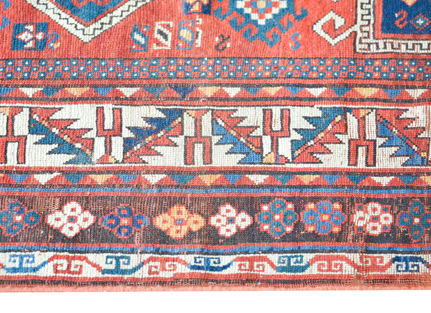 Early 20th Century Persian Kazak Rug For Sale