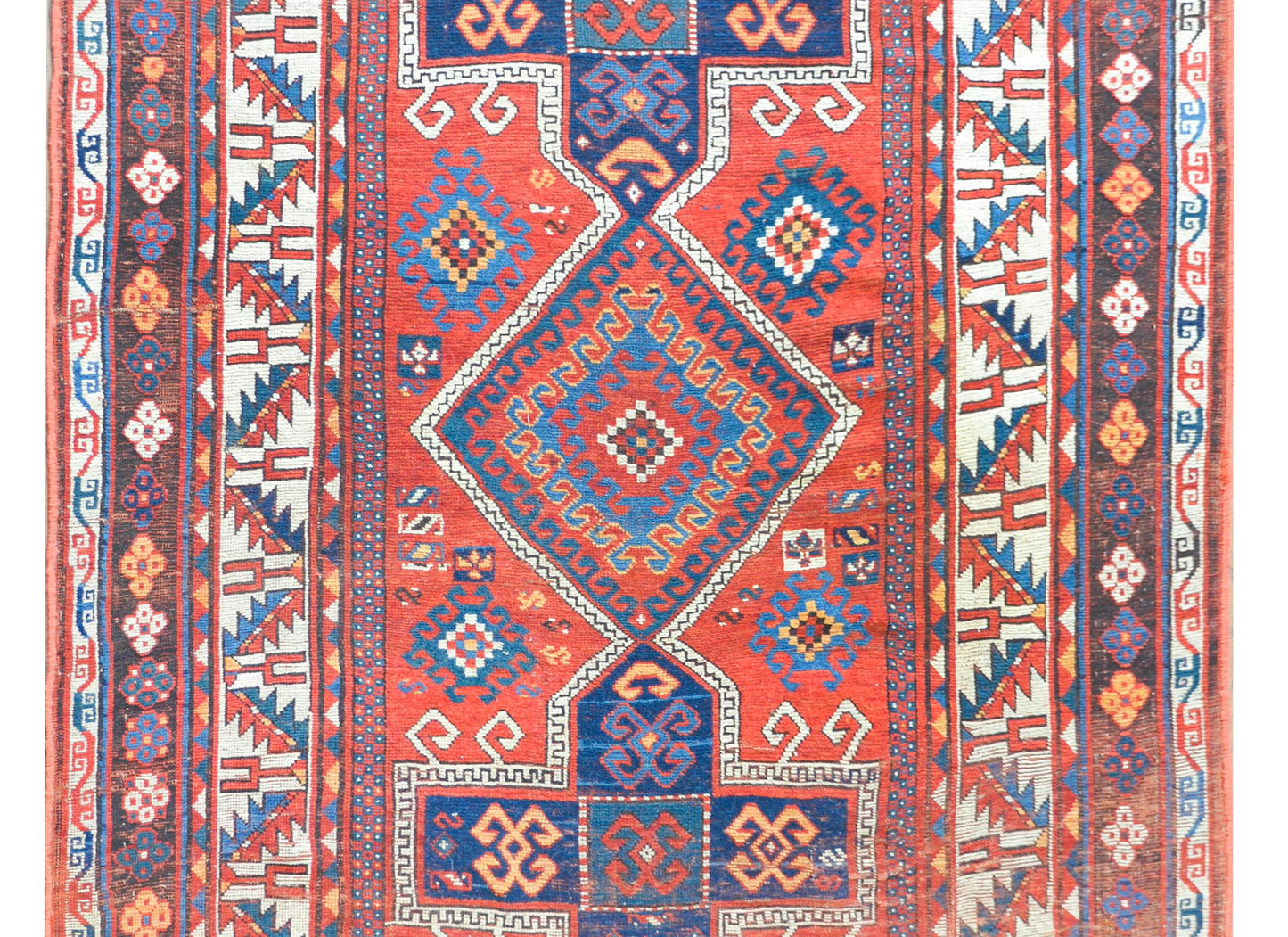 Early 20th Century Persian Kazak Rug For Sale