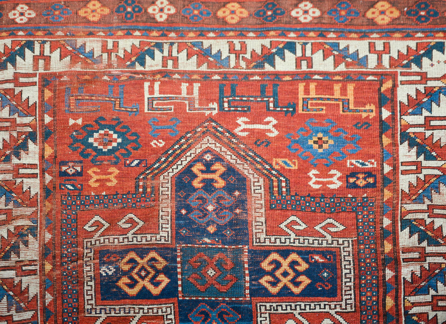 Early 20th Century Persian Kazak Rug For Sale