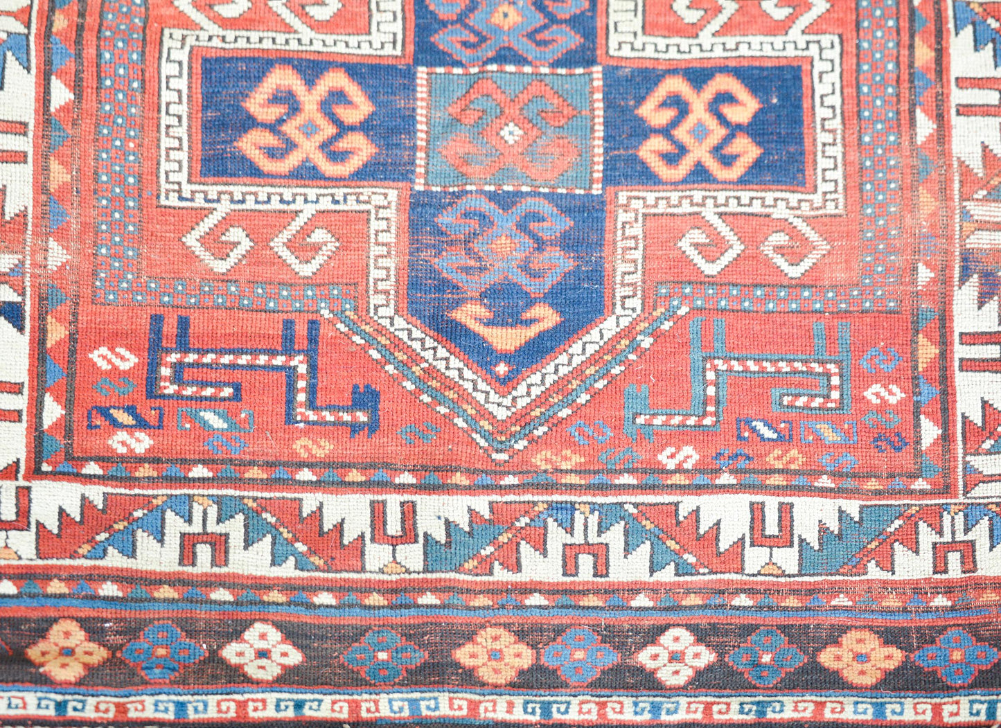 Early 20th Century Persian Kazak Rug For Sale
