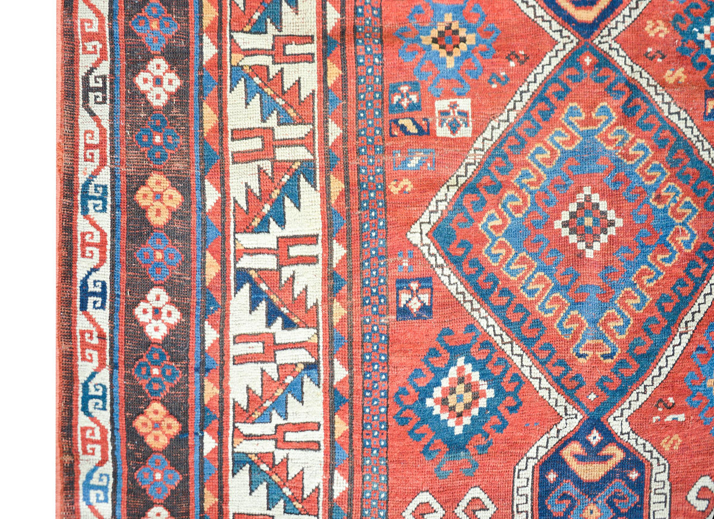 Early 20th Century Persian Kazak Rug For Sale