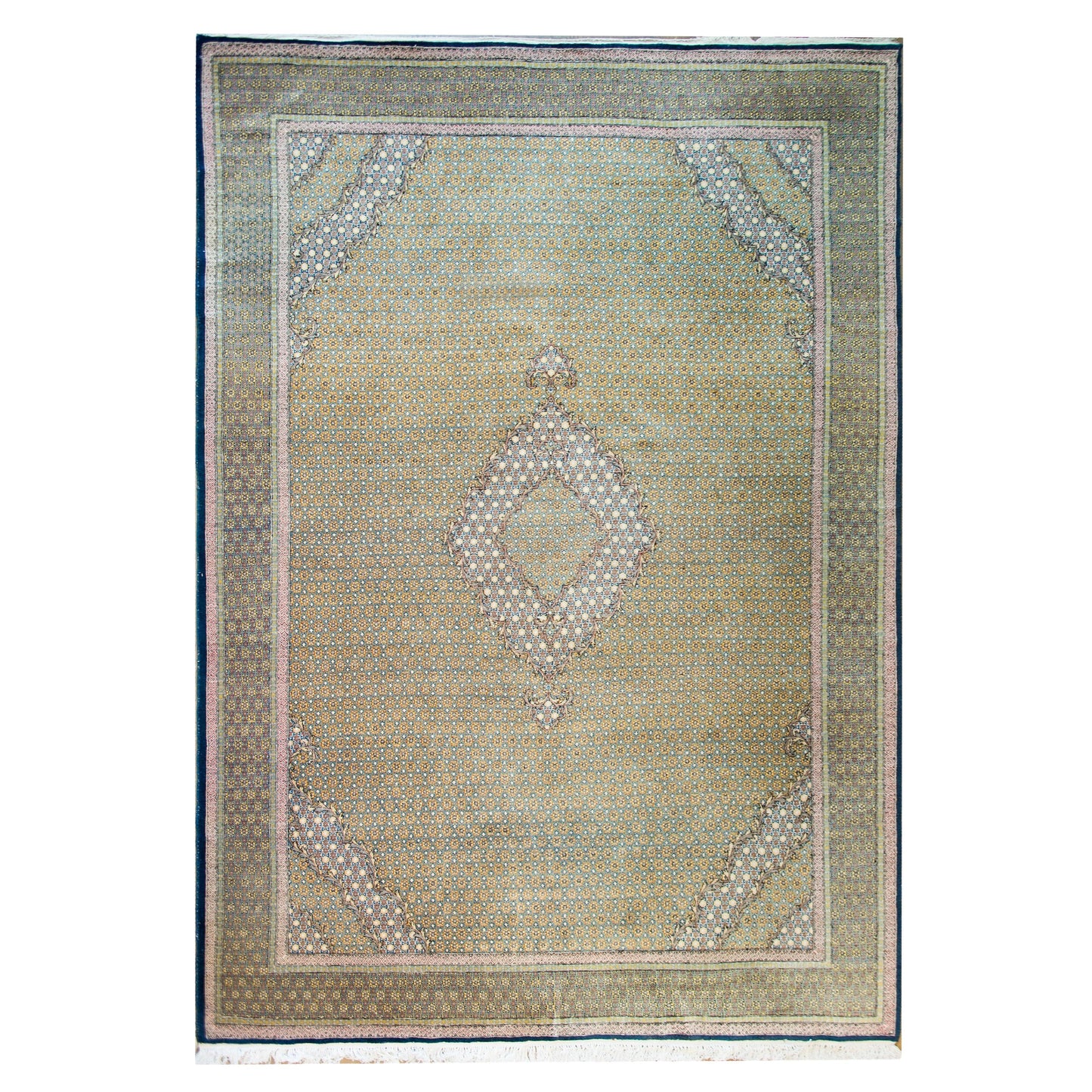 Vintage Persian Qum Rug For Sale