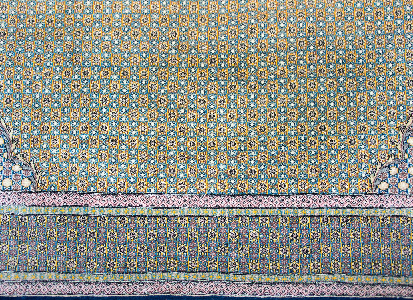 Vintage Persian Qum Rug For Sale