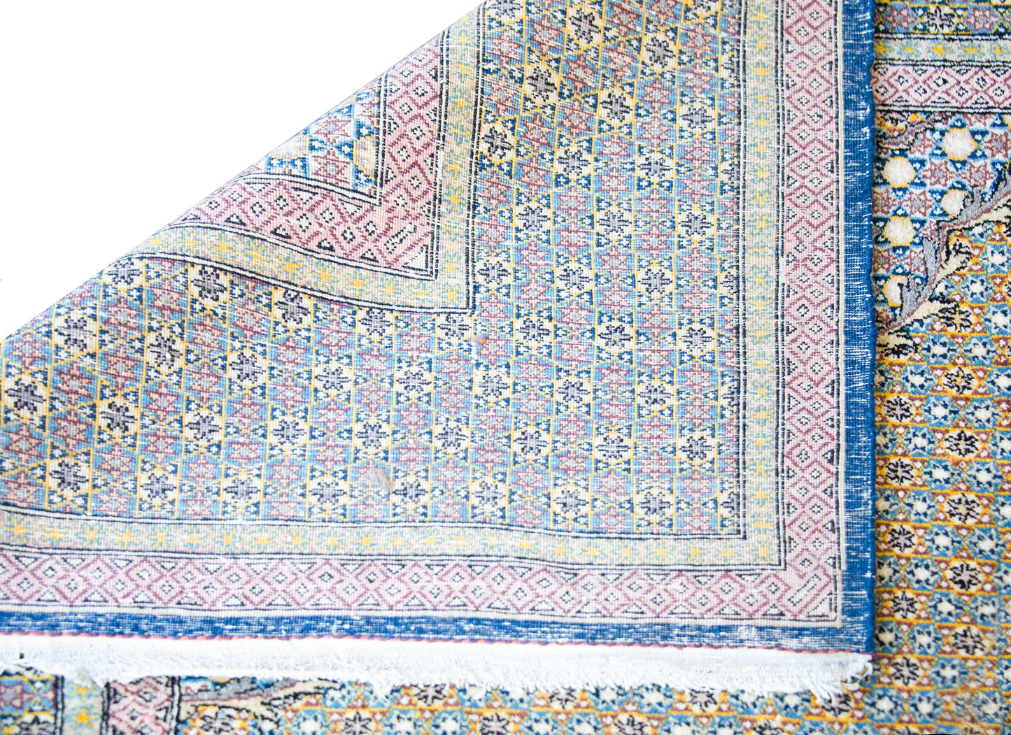 Vintage Persian Qum Rug For Sale