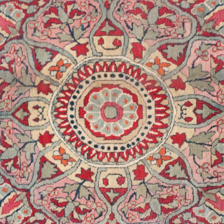 Early 20th Century Persian Lavar Kerman Carpet For Sale