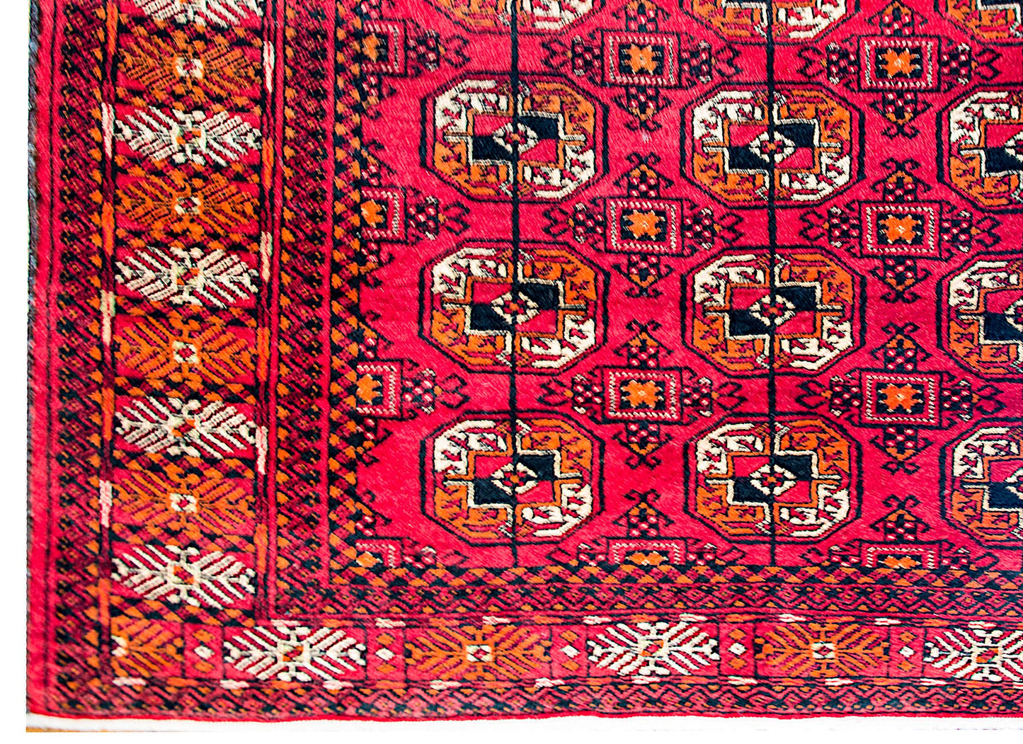 Brilliant Vintage Bokhara Rug For Sale
