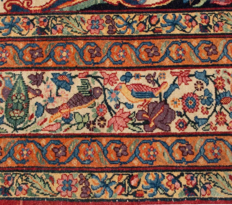 19th Century Persian Lavar Rug For Sale