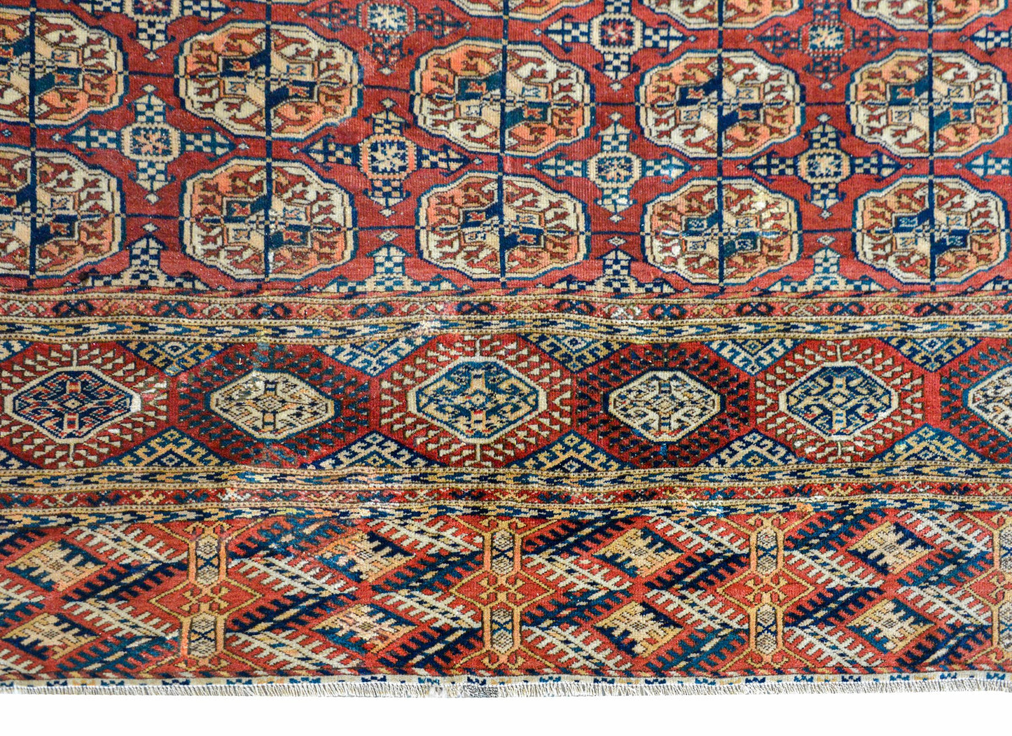 Early 20th Century Persian Tekeh Rug For Sale