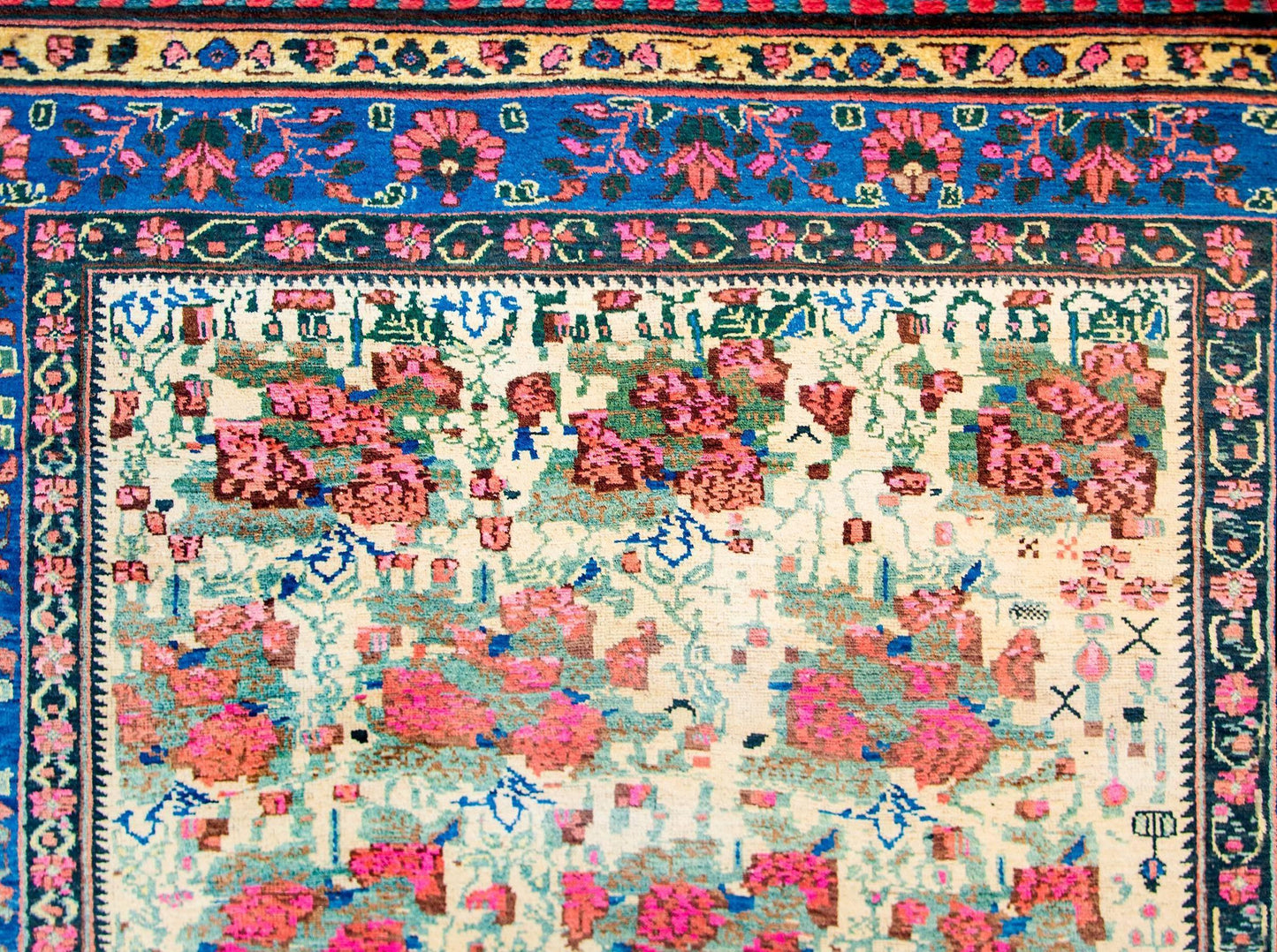 Wonderful Mid-20th Century Afshar Rug For Sale