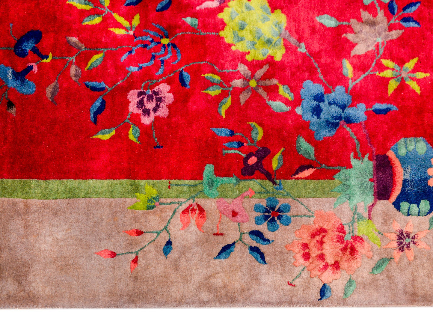Brilliant Chinese Art Deco Rug For Sale