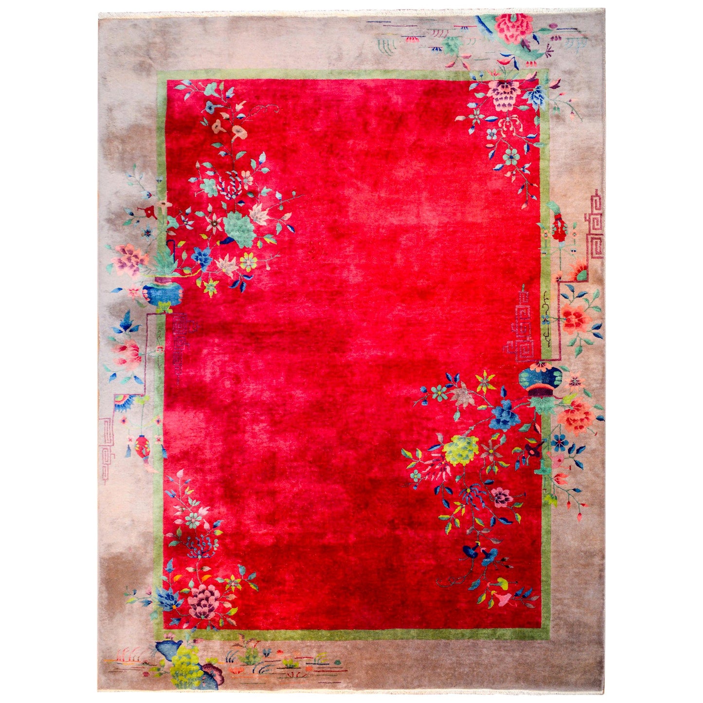 Brilliant Chinese Art Deco Rug For Sale
