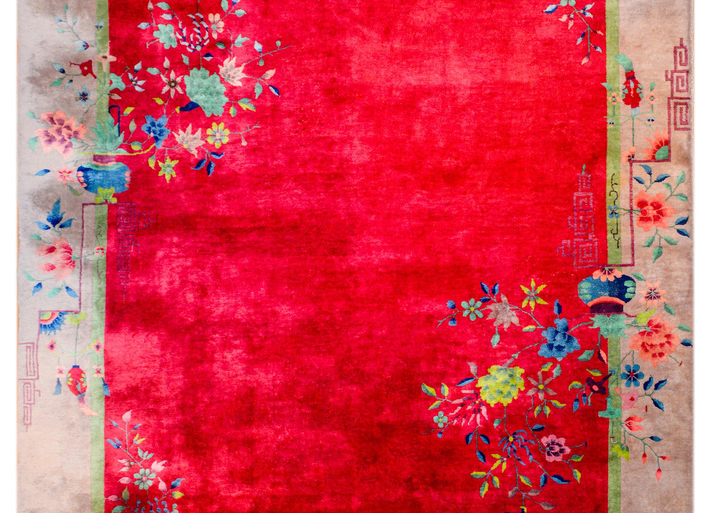 Brilliant Chinese Art Deco Rug For Sale