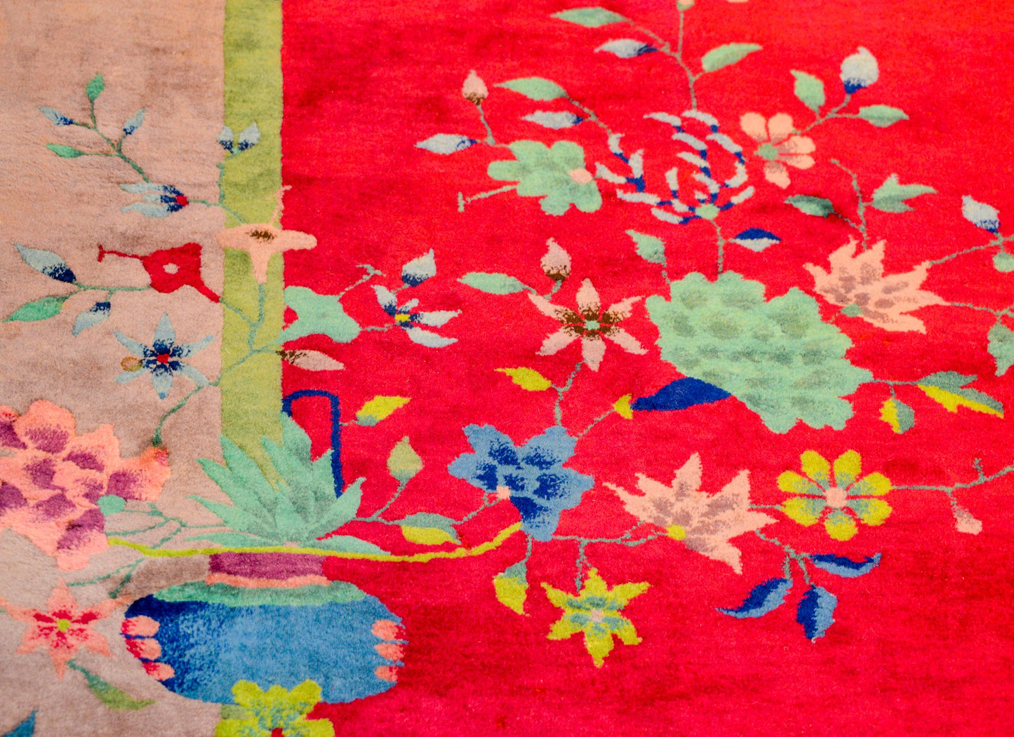Brilliant Chinese Art Deco Rug For Sale