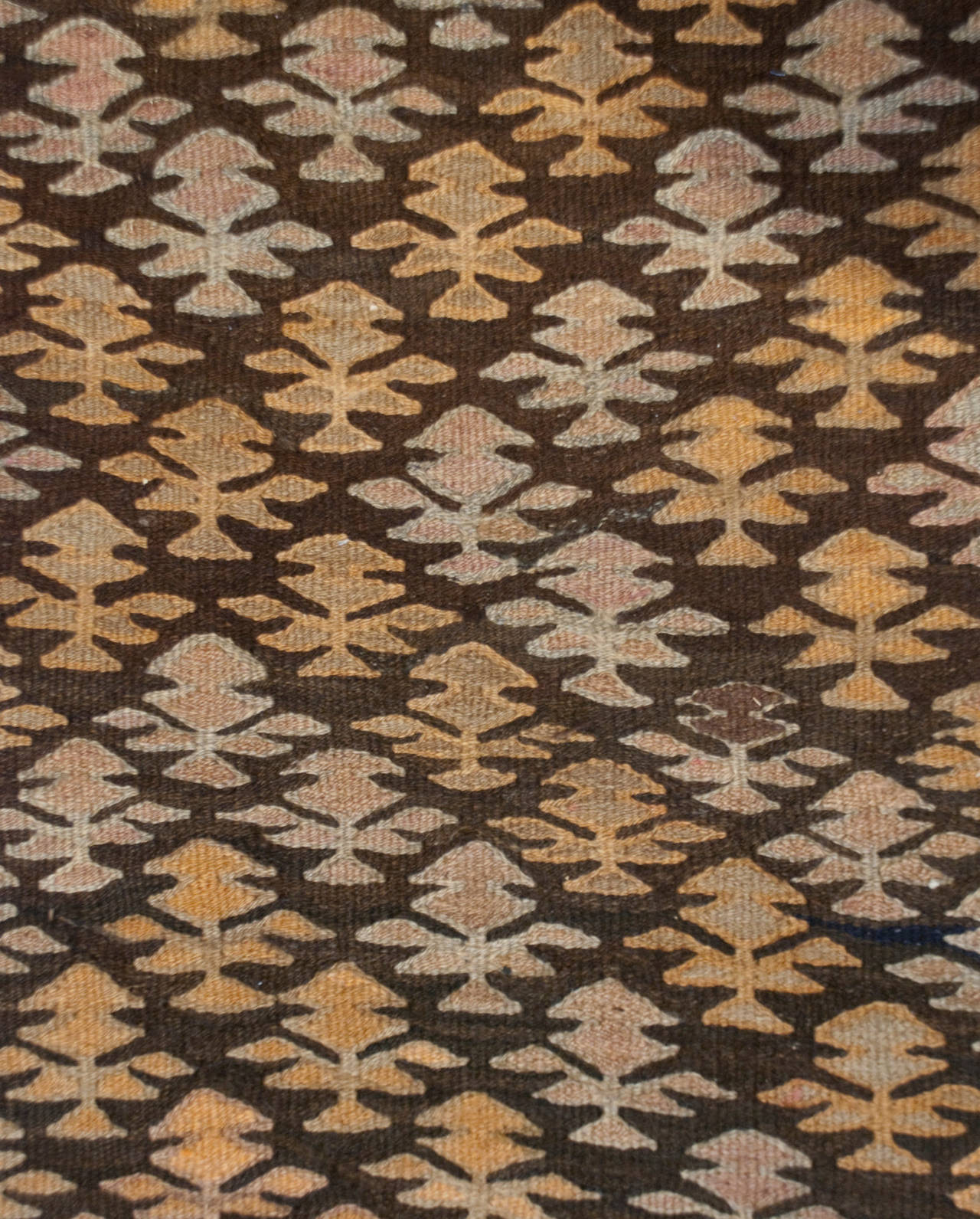 Early 20th Century Qazvin Kilim Runner For Sale