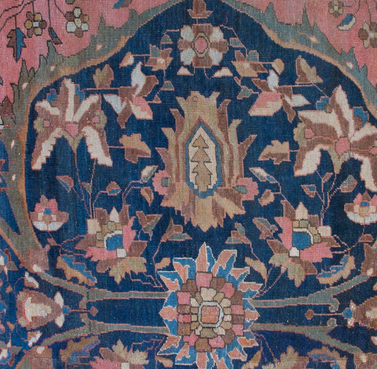 19th Century Persian Sarouk Carpet For Sale