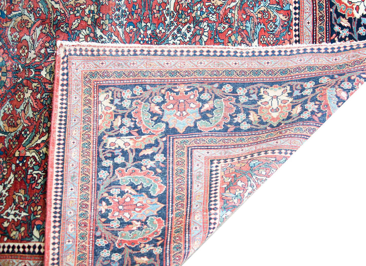 Late 19th Century Persian Sarouk Farahan Rug For Sale