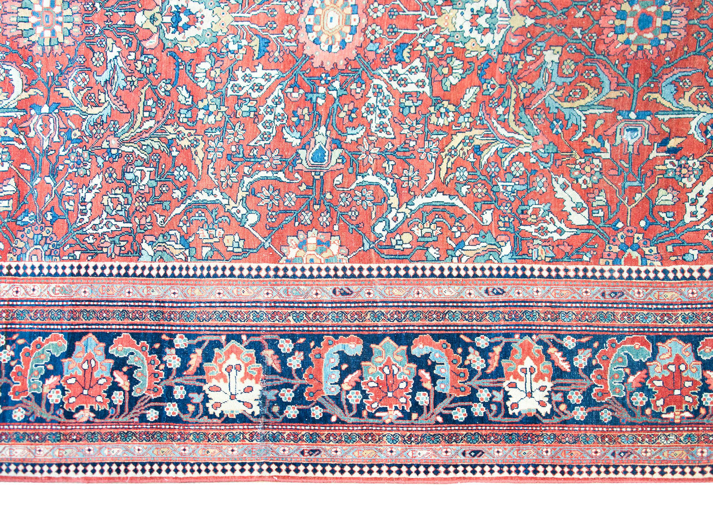 Late 19th Century Persian Sarouk Farahan Rug For Sale