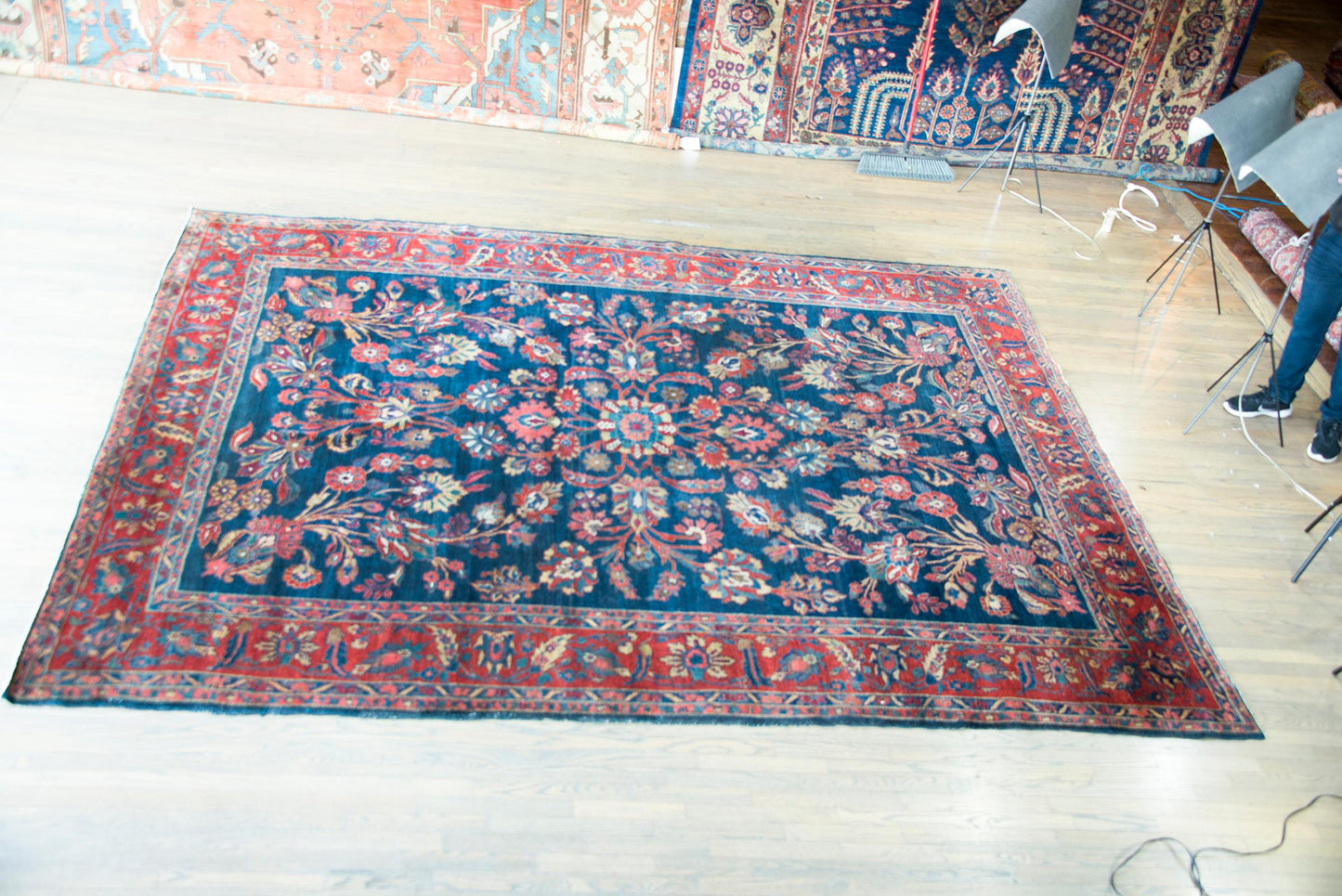 Early 20ty Century Persian Mohajeran Rug For Sale