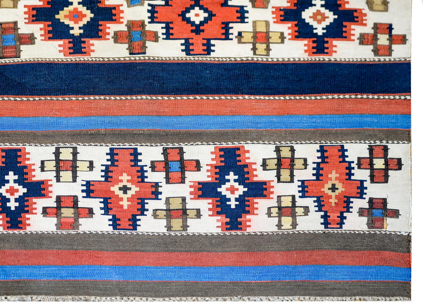 Gorgeous Early 20th Century Shahsevan Kilim Runner For Sale