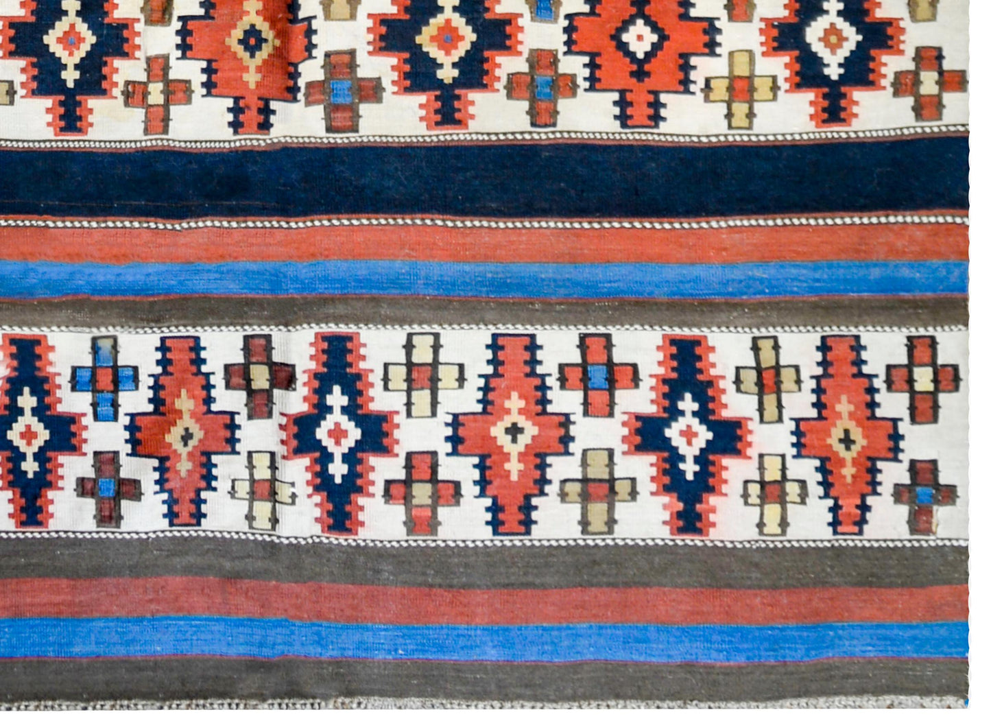 Gorgeous Early 20th Century Shahsevan Kilim Runner For Sale