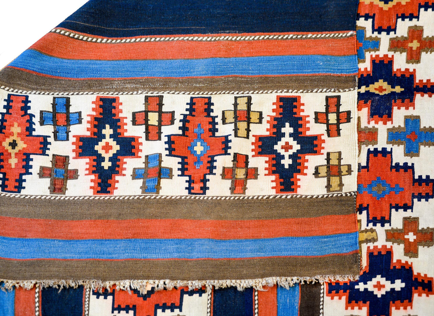 Gorgeous Early 20th Century Shahsevan Kilim Runner For Sale