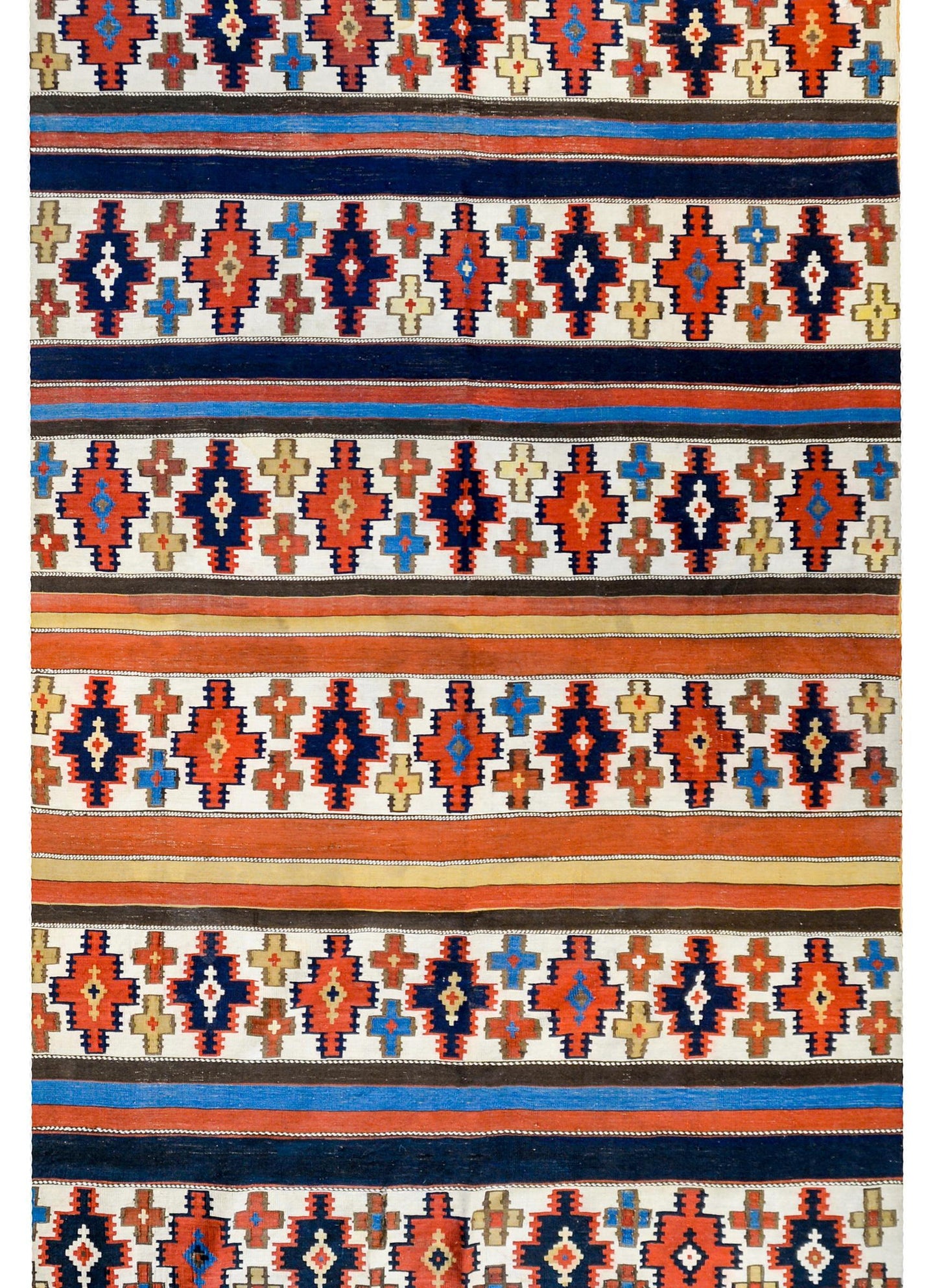 Gorgeous Early 20th Century Shahsevan Kilim Runner For Sale