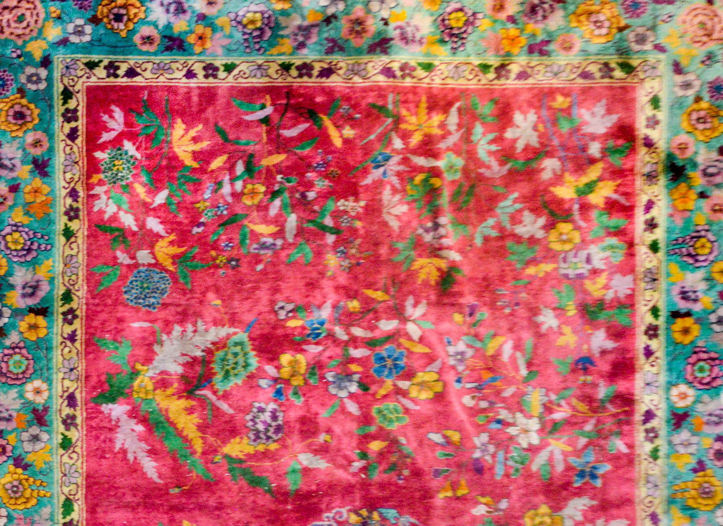 Brilliant Early 20th Century Chinese Art Deco Rug For Sale
