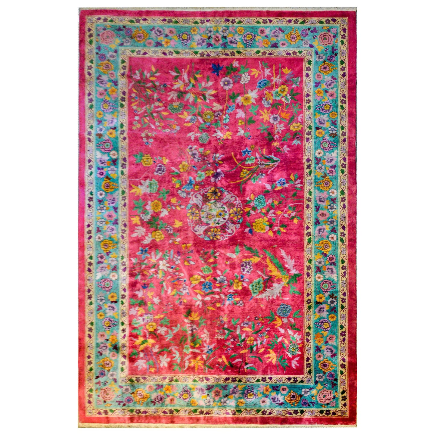 Brilliant Early 20th Century Chinese Art Deco Rug For Sale