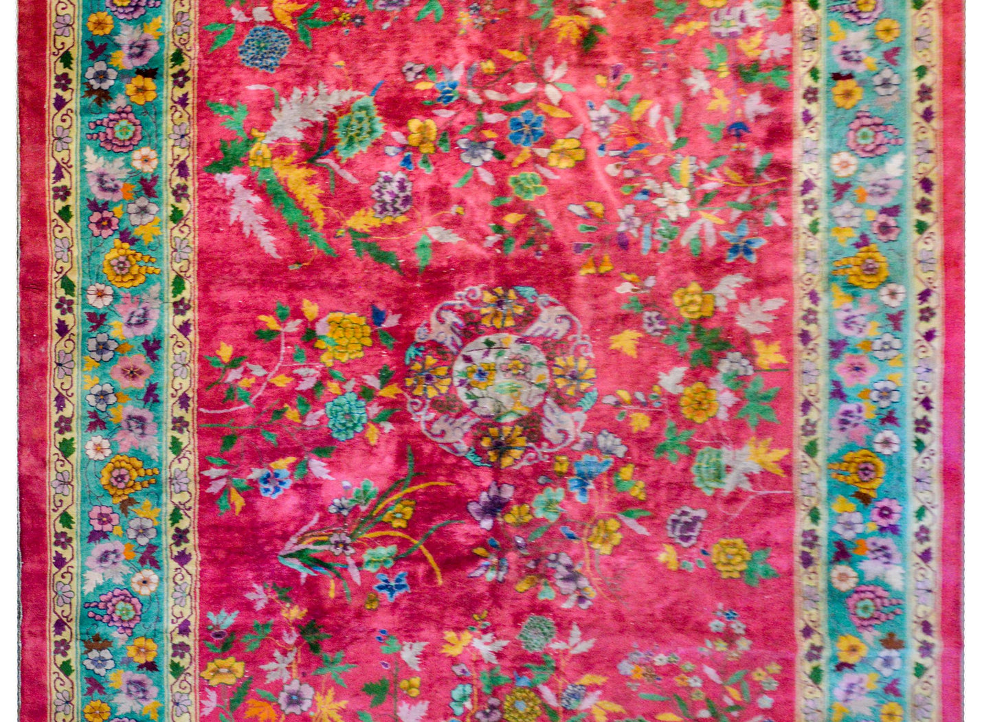 Brilliant Early 20th Century Chinese Art Deco Rug For Sale