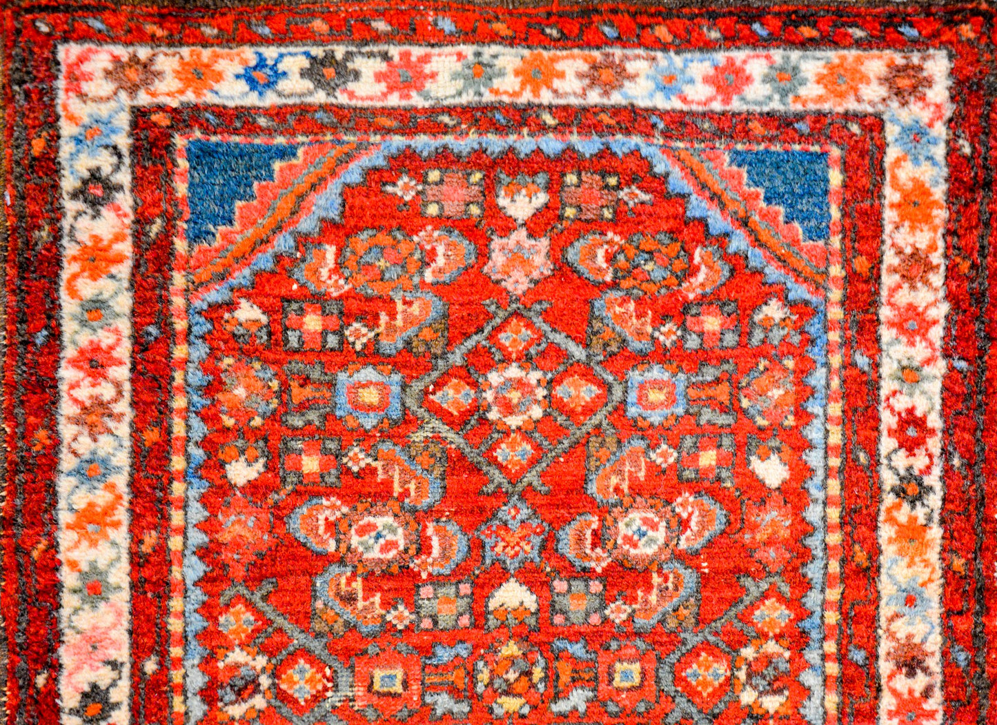 Beautiful Early 20th Century Dargazin Herati Runner For Sale