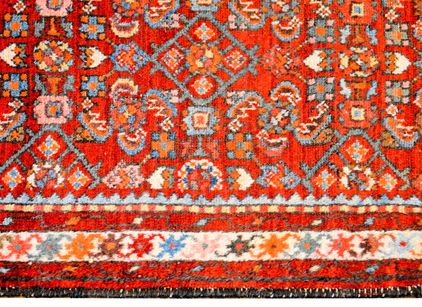 Beautiful Early 20th Century Dargazin Herati Runner For Sale