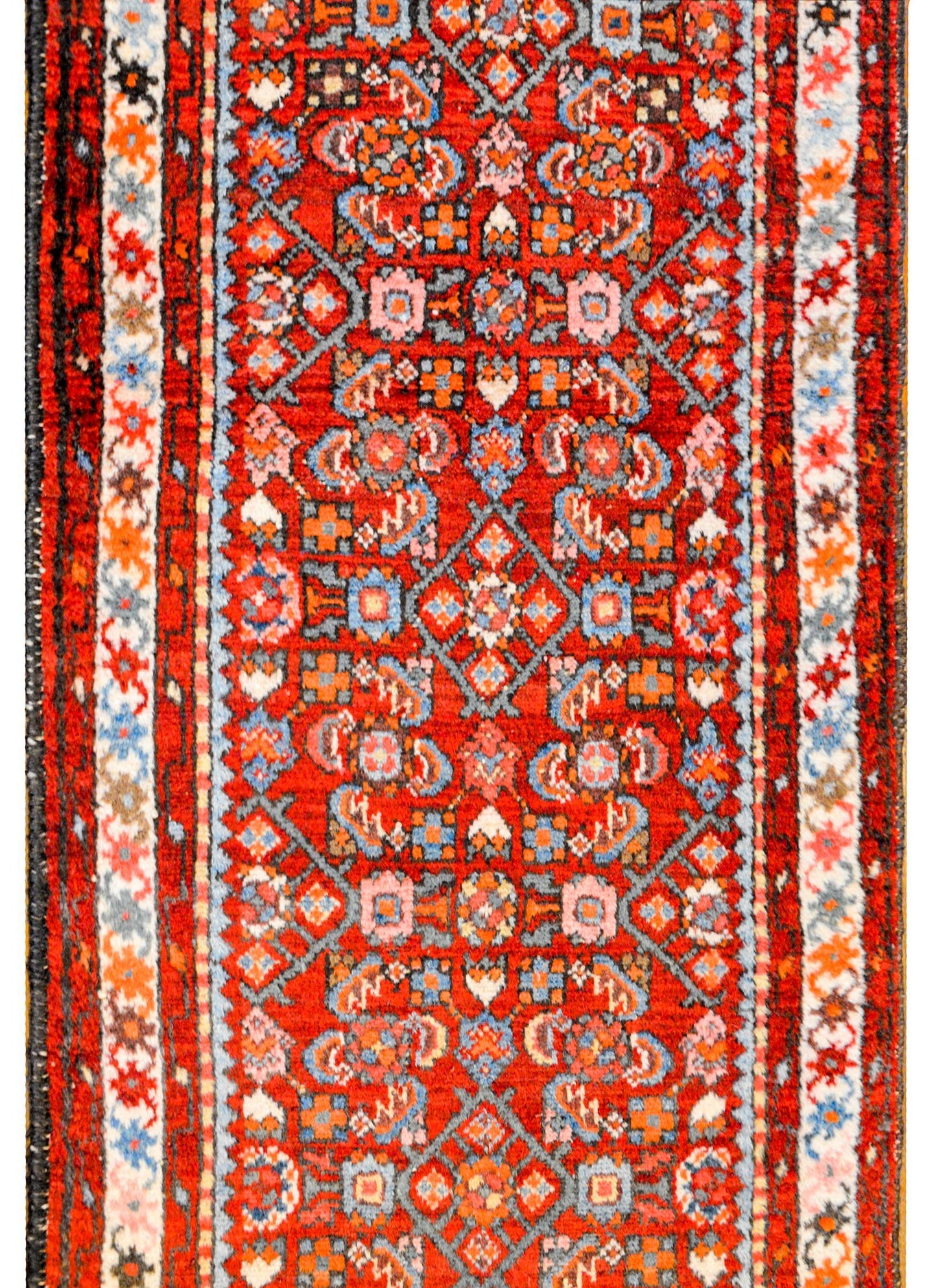 Beautiful Early 20th Century Dargazin Herati Runner For Sale
