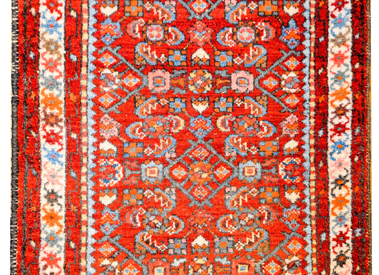 Beautiful Early 20th Century Dargazin Herati Runner For Sale