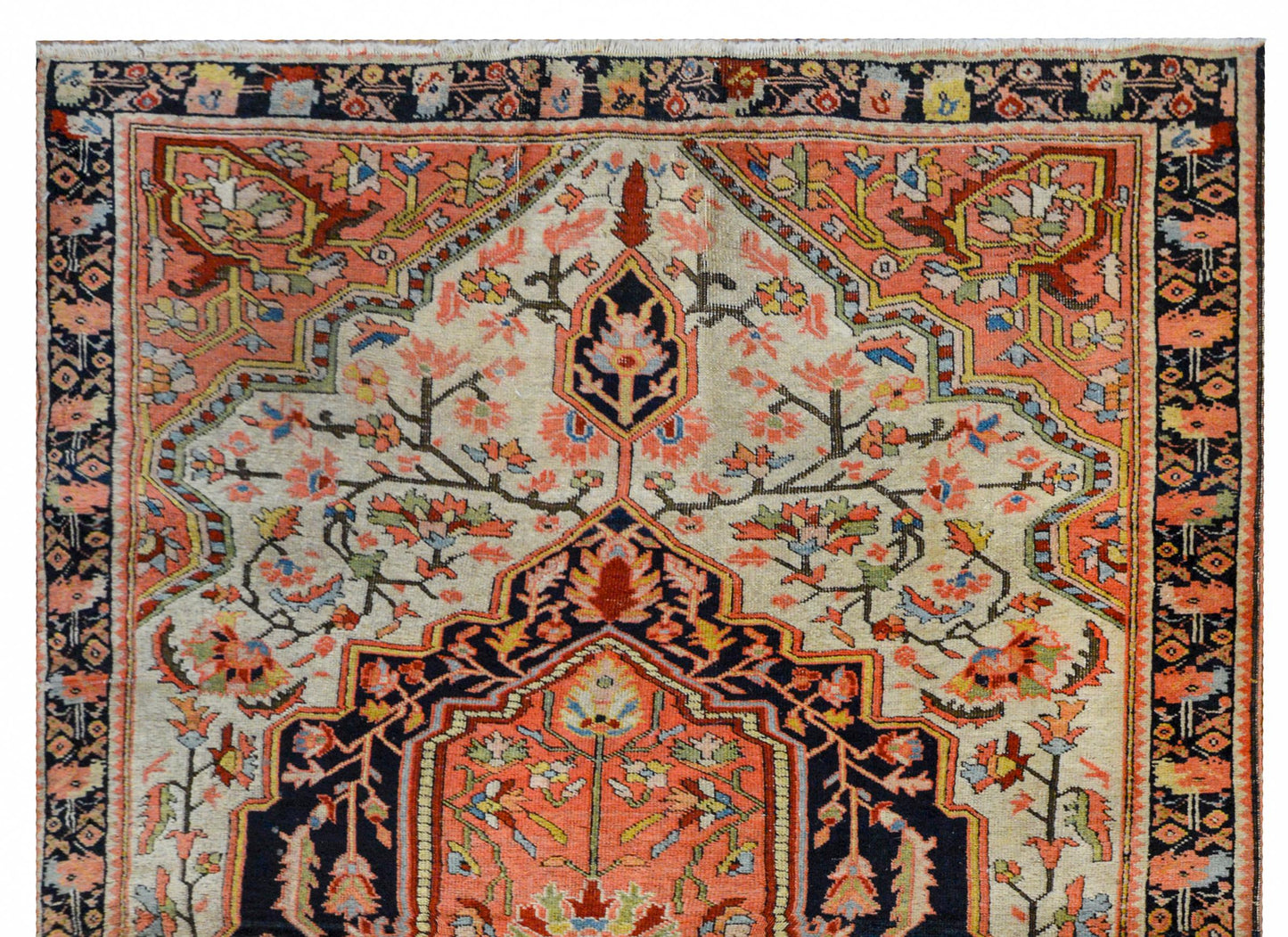 Wild Early 20th Century Sarouk Farahan Rug For Sale