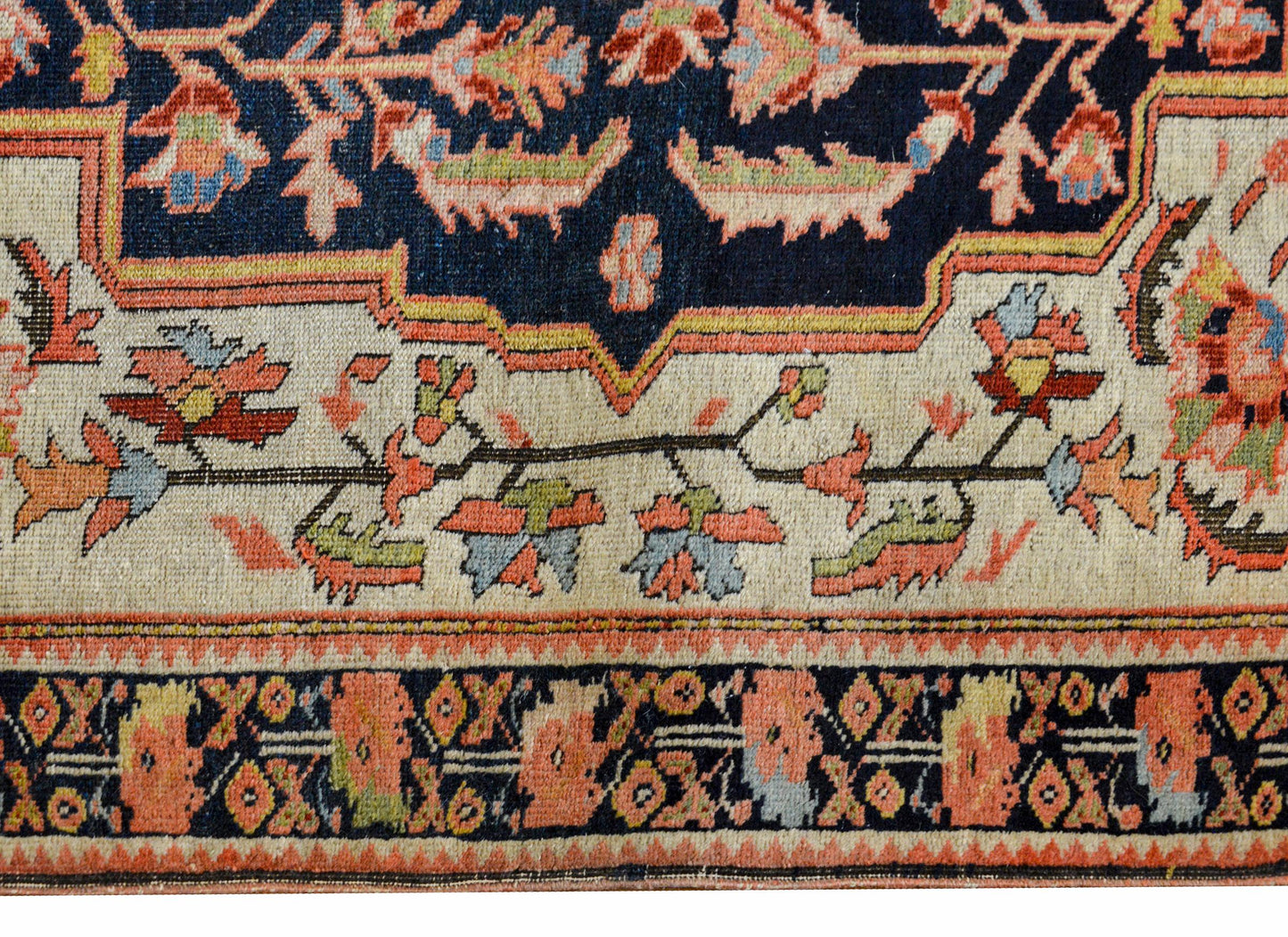 Wild Early 20th Century Sarouk Farahan Rug For Sale