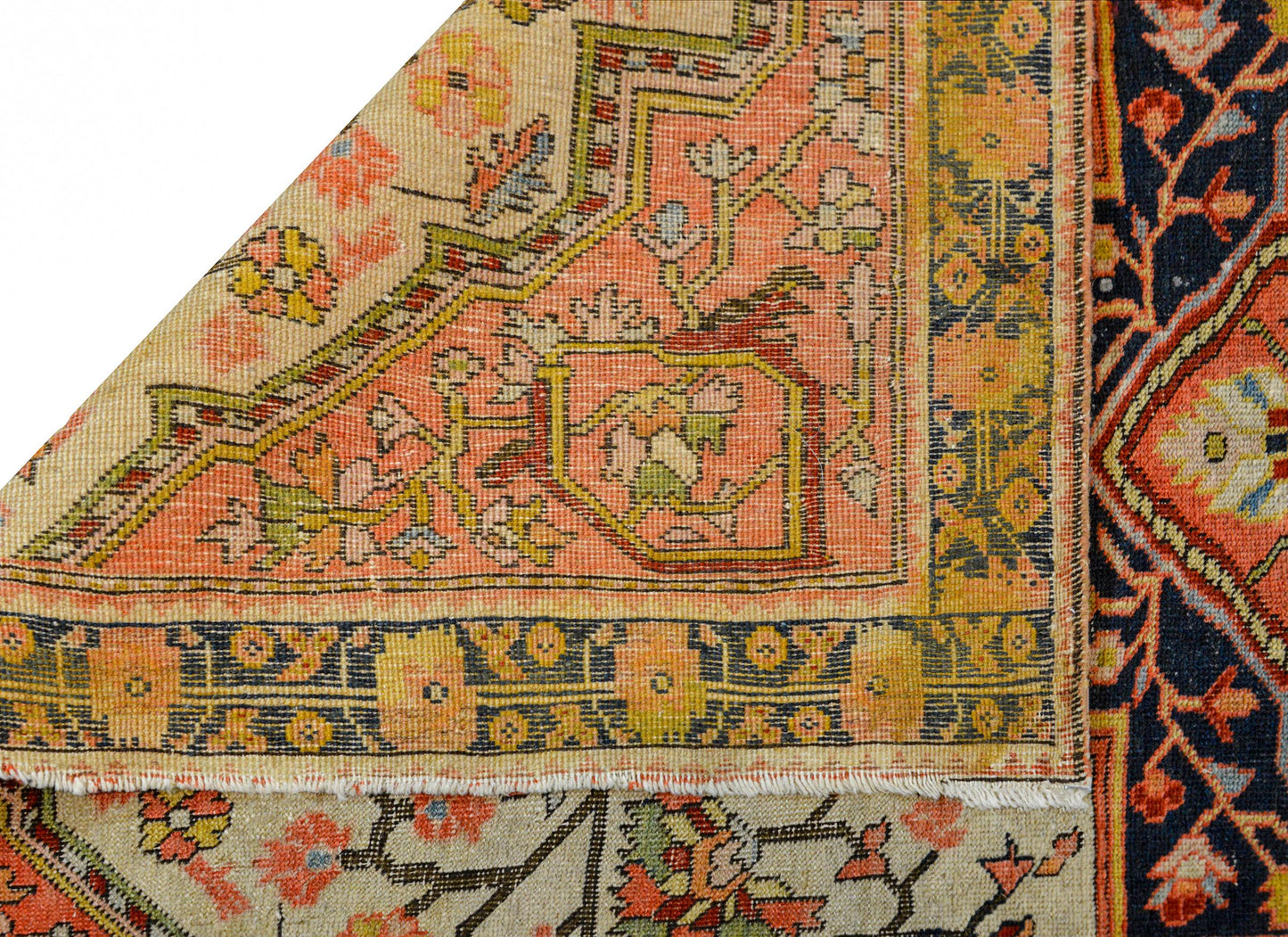 Wild Early 20th Century Sarouk Farahan Rug For Sale