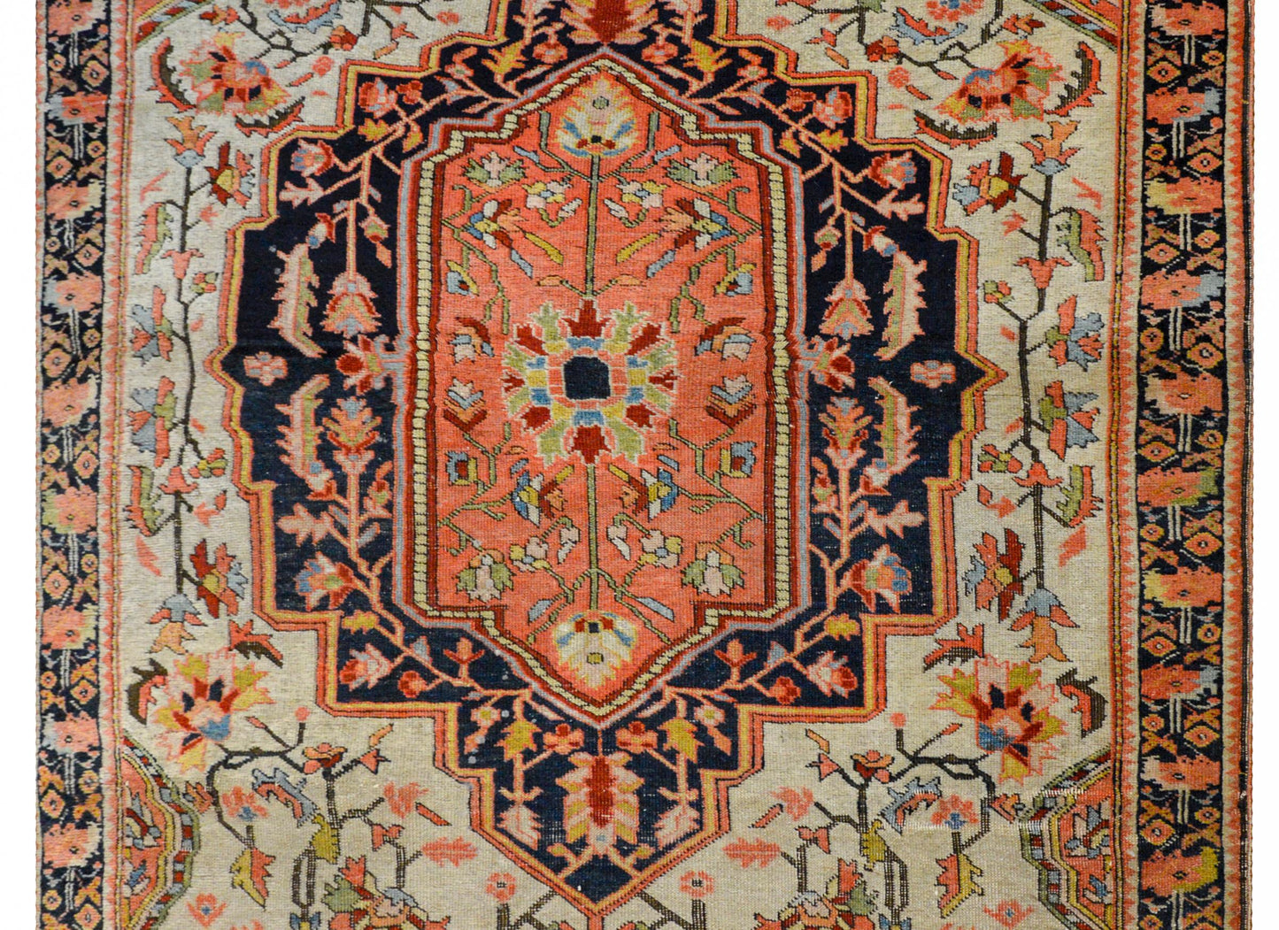 Wild Early 20th Century Sarouk Farahan Rug For Sale