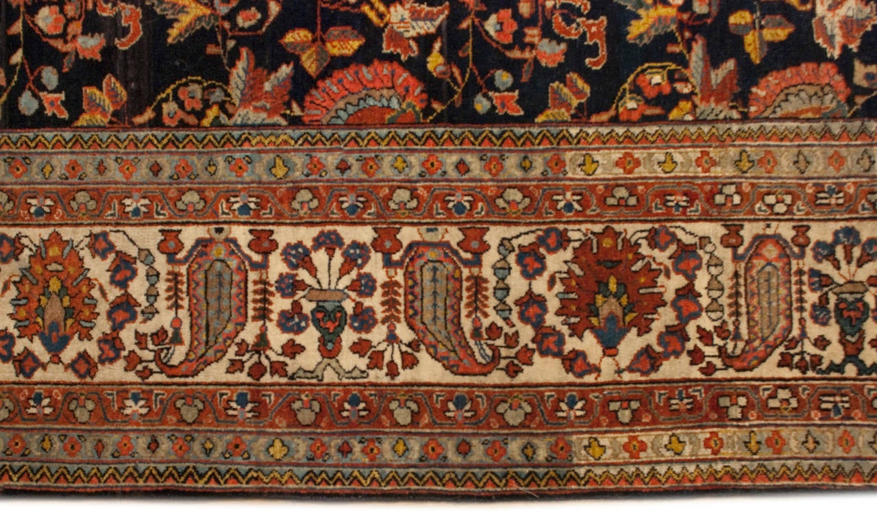19th Century Kashan Rug For Sale