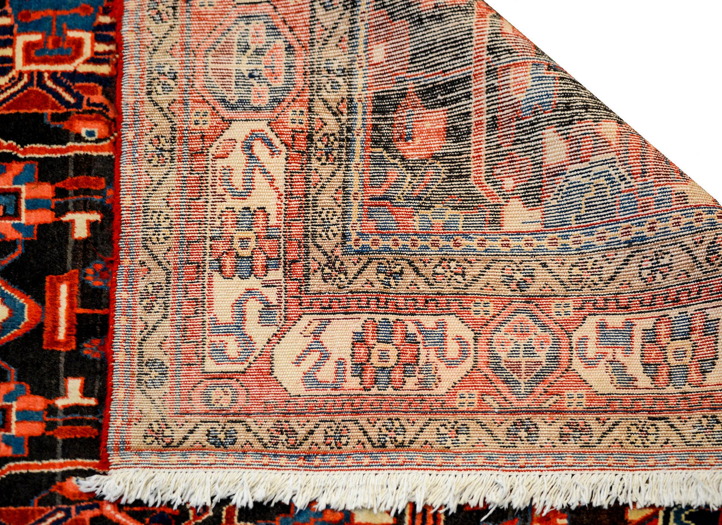 Fanstastic Vintage Persian Mezlaghan Rug For Sale
