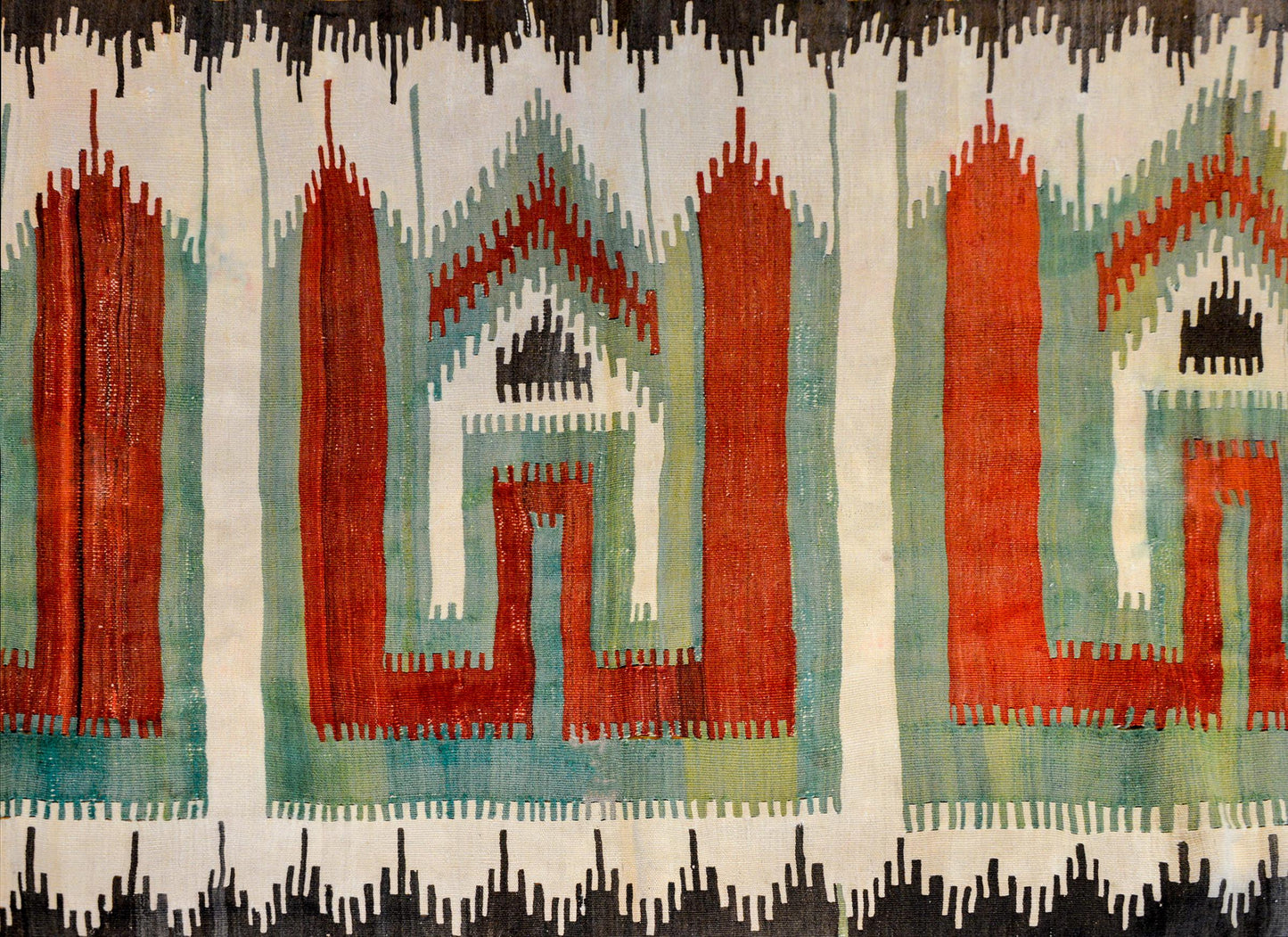 Bold Early 20th Century Shahsevan Kilim Rug For Sale