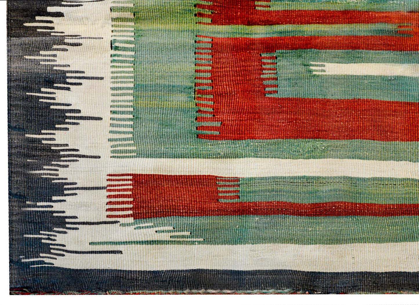 Bold Early 20th Century Shahsevan Kilim Rug For Sale